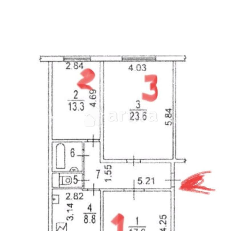 Комната, 17 м2, 1/12 эт. Москва - изображение 7
