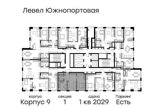 2-комн. квартира, 50.4 м2, 43/49 эт. Москва