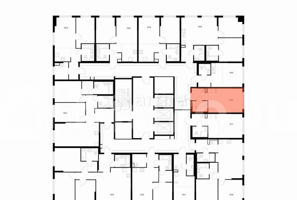 Студия, 22.5 м2, 12/24 эт. Москва - изображение 3