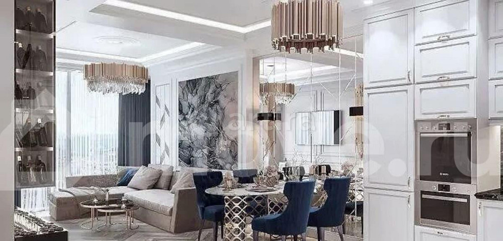 3-комн. апарт-ы, 90 м2, 47/78 эт. Москва - изображение 3