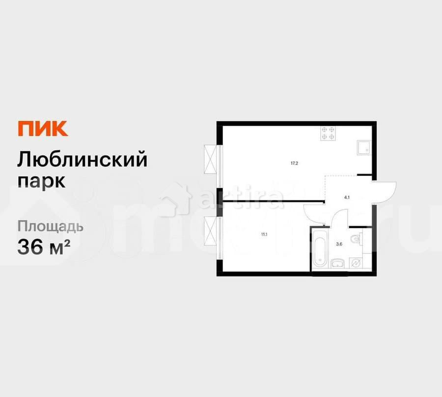 1-комн. квартира, 36 м2, 16/16 эт. Москва - изображение 1