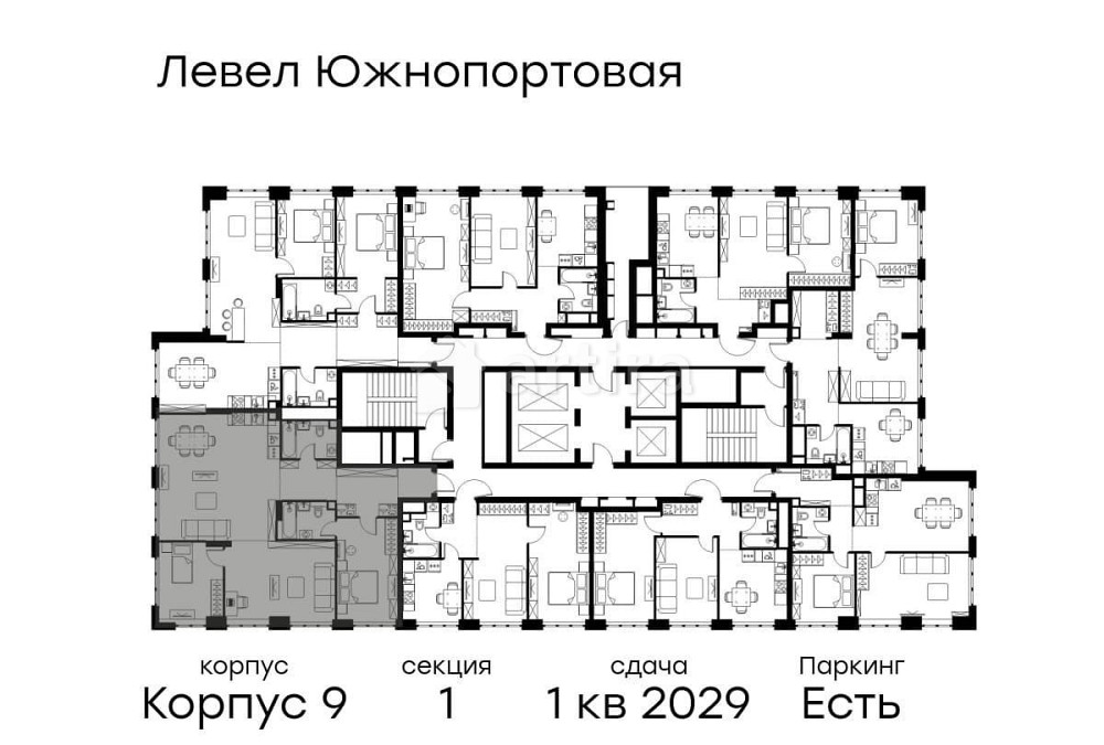 3-комн. квартира, 107.3 м2, 13/49 эт. Москва - изображение 20