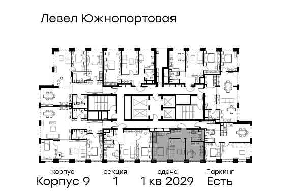 2-комн. квартира, 50.3 м2, 22/49 эт. Москва
