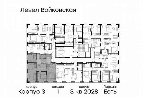 3-комн. квартира, 94 м2, 20/20 эт. Москва