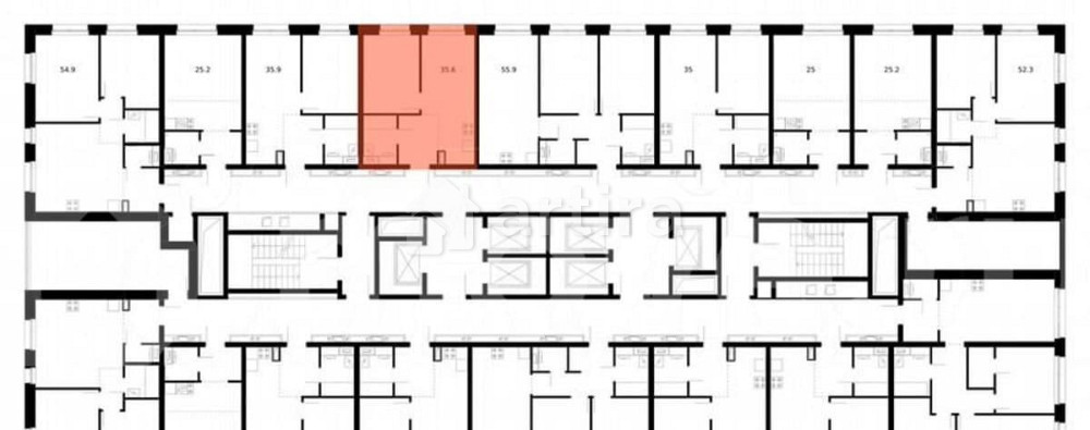1-комн. квартира, 35.6 м2, 29/53 эт. Москва - изображение 3