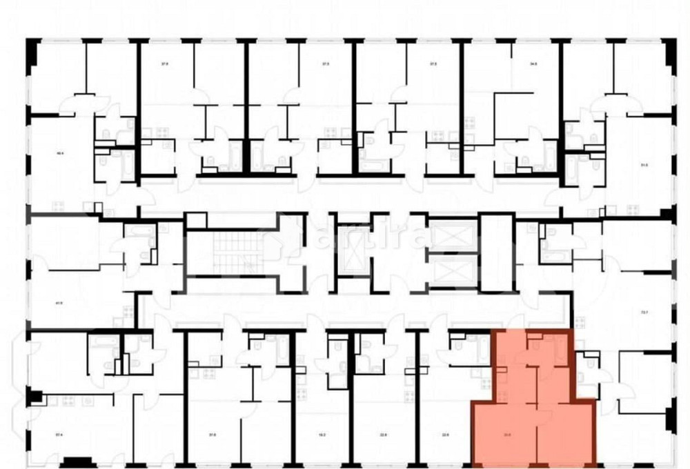 1-комн. квартира, 33.6 м2, 5/20 эт. Москва - изображение 2