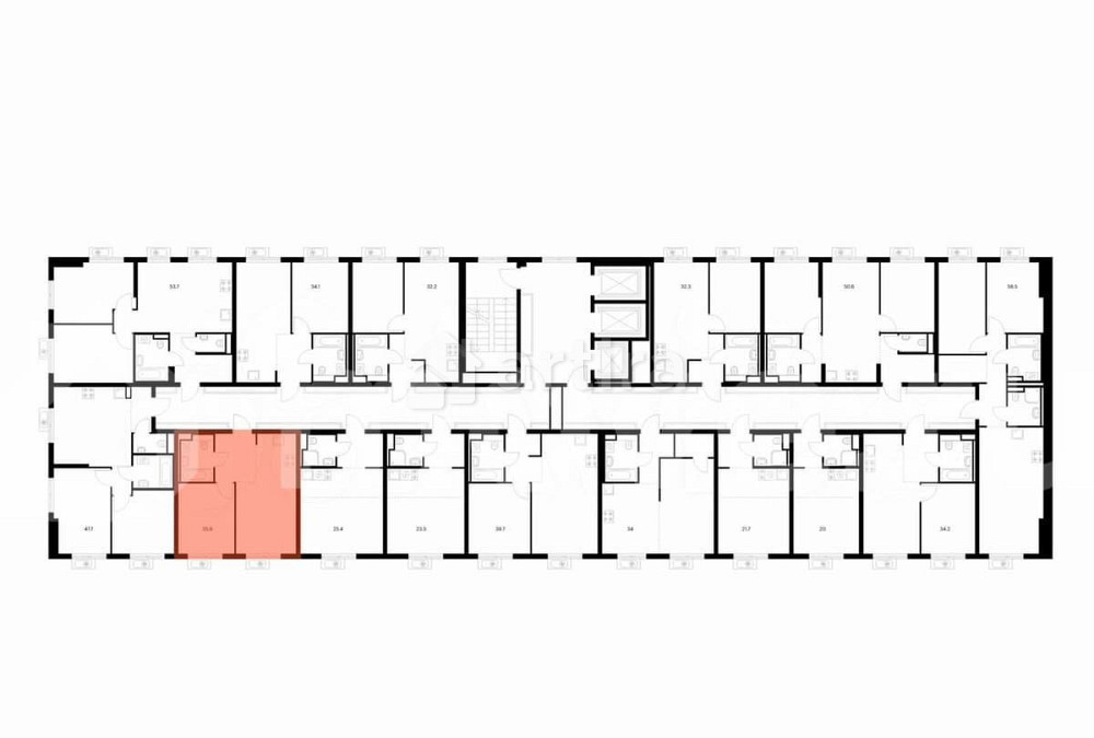 1-комн. квартира, 35.9 м2, 4/27 эт. Москва - изображение 3