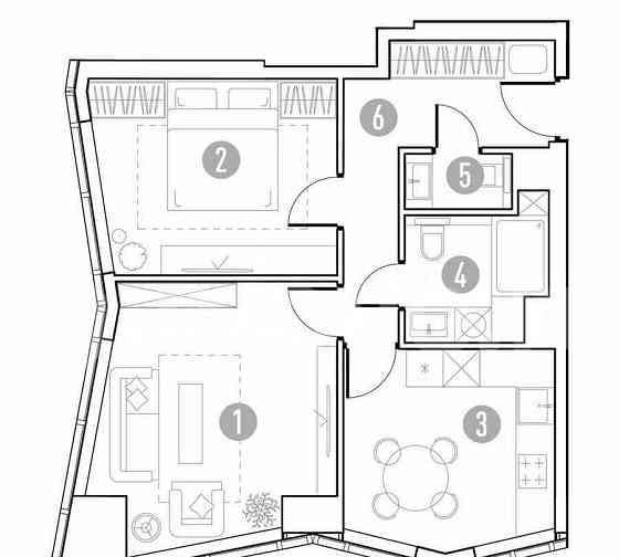 2-комн. квартира, 53.3 м2, 6/35 эт. Москва