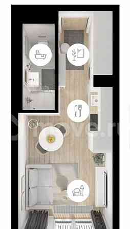 Студия, 19 м2, 10/17 эт. Москва