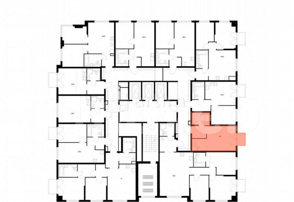 Студия, 29.1 м2, 4/12 эт. Москва - изображение 1