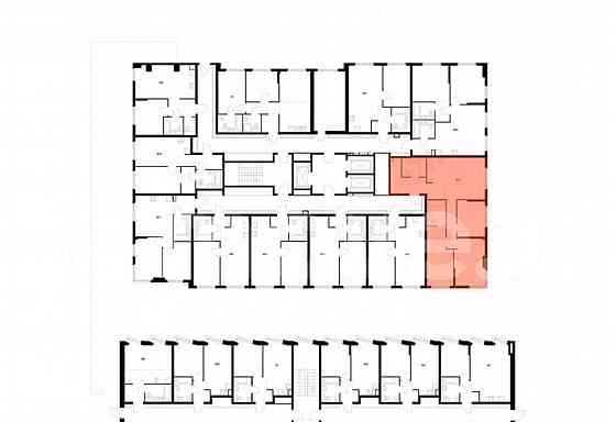3-комн. квартира, 87.1 м2, 2/12 эт. Москва