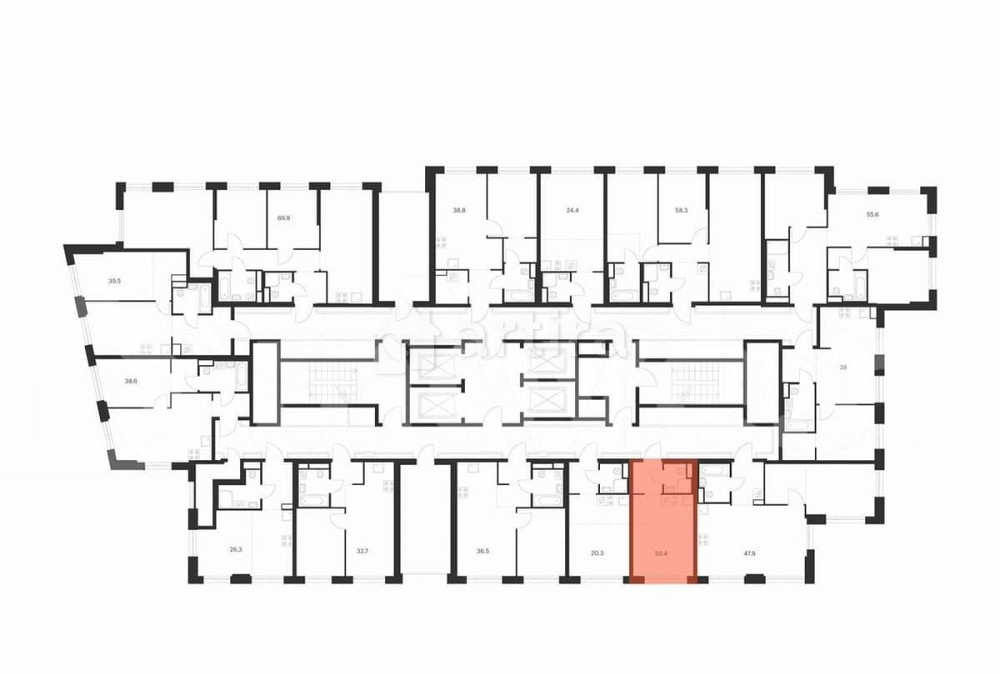 Студия, 20.4 м2, 34/43 эт. Москва - изображение 3