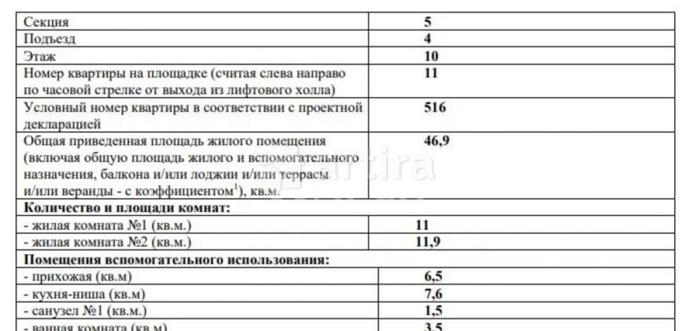 2-комн. квартира, 46.9 м2, 10/18 эт. Москва - изображение 9