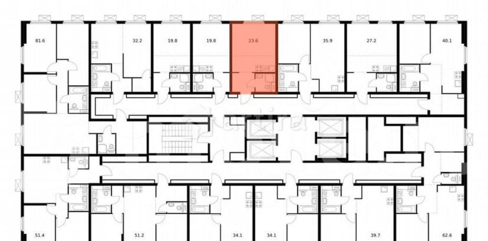 Студия, 23.6 м2, 30/33 эт. Москва - изображение 2