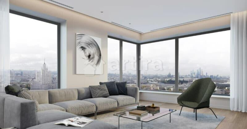 2-комн. апарт-ы, 75 м2, 17/22 эт. Москва - изображение 2