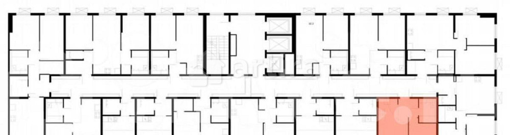 1-комн. квартира, 35.8 м2, 23/25 эт. Москва - изображение 3