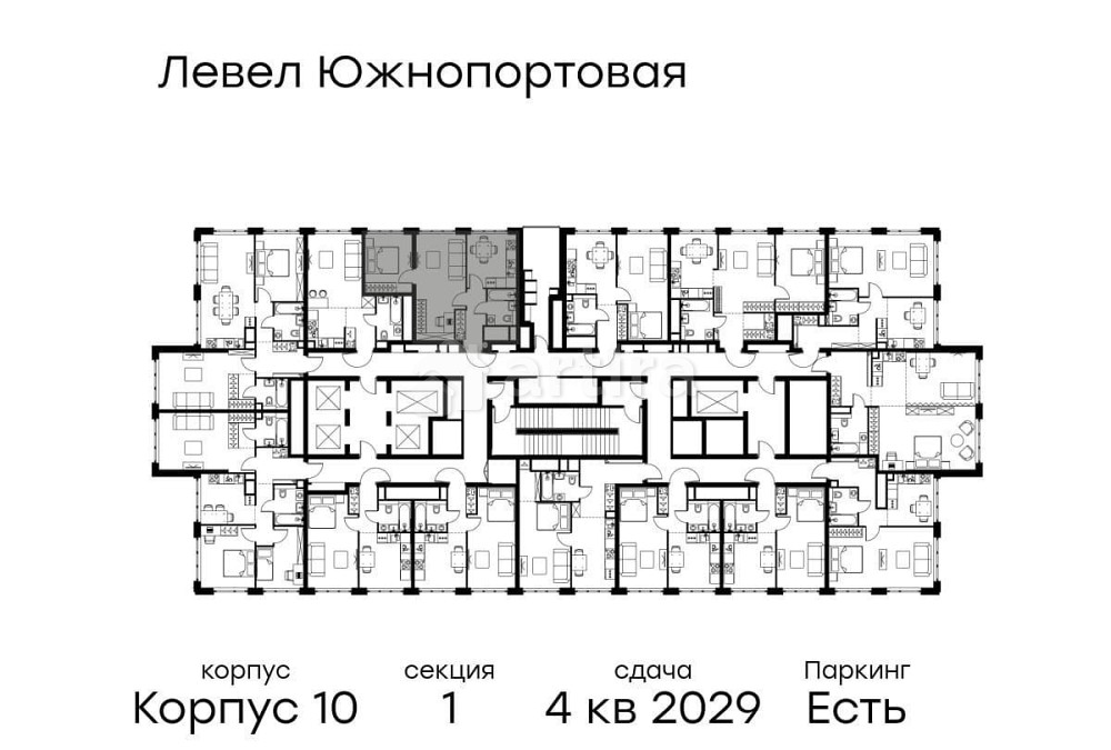 2-комн. квартира, 45.5 м2, 53/68 эт. Москва - изображение 14