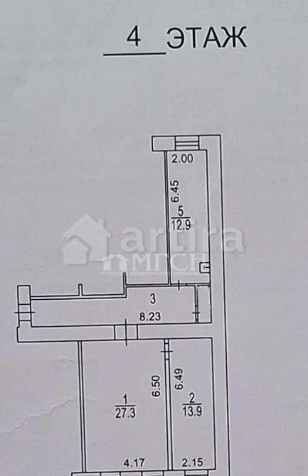 2-комн. квартира, 68 м2, 4/5 эт. Москва - изображение 1