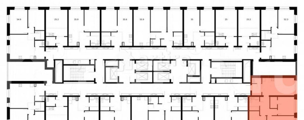 3-комн. квартира, 75.9 м2, 15/53 эт. Москва - изображение 1