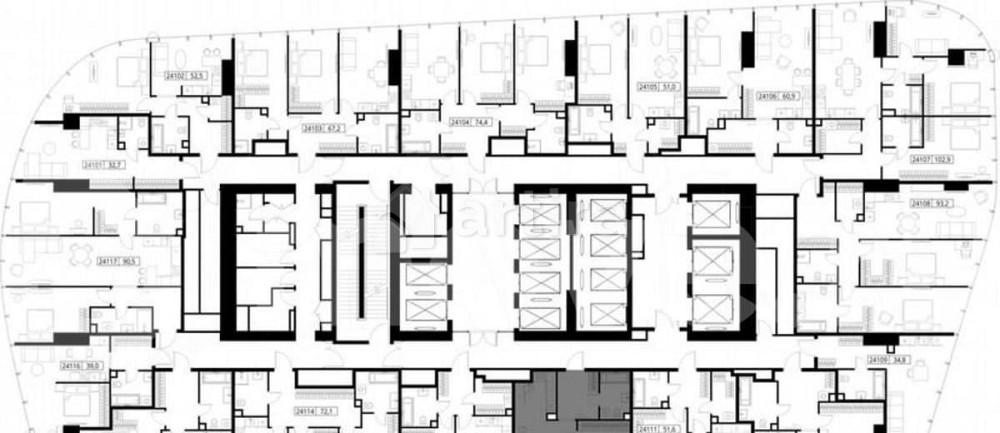 1-комн. квартира, 52.4 м2, 41/90 эт. Москва - изображение 4