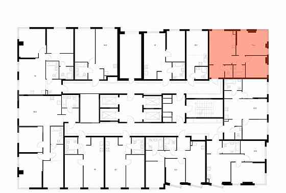2-комн. квартира, 55.4 м2, 23/32 эт. Москва