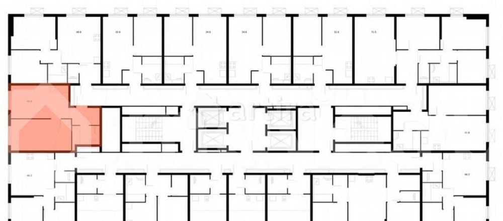 1-комн. квартира, 39.5 м2, 16/33 эт. Москва - изображение 1