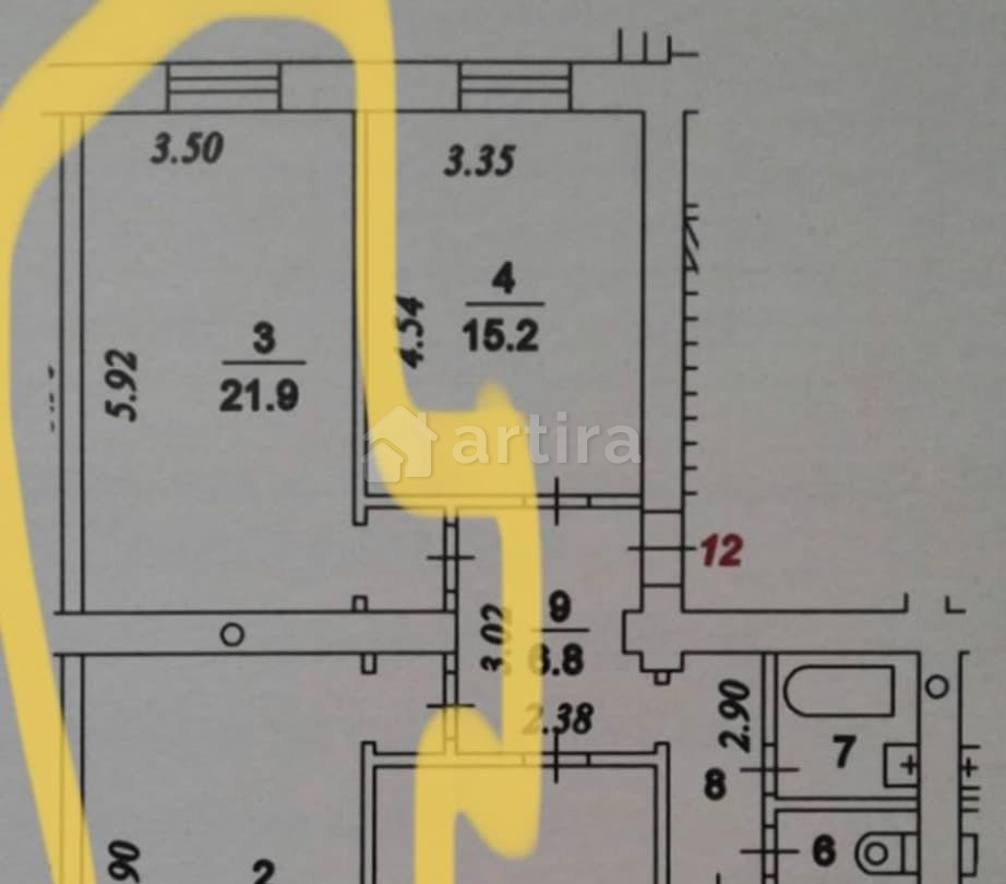 Комната, 104 м2, 1/5 эт. Москва - изображение 6