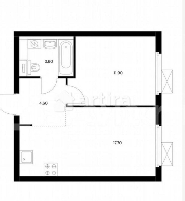 1-комн. квартира, 37.8 м2, 21/33 эт. Москва - изображение 1