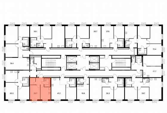 1-комн. квартира, 33.7 м2, 4/25 эт. Москва