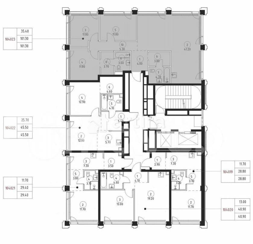 3-комн. квартира, 100.5 м2, 4/18 эт. Москва - изображение 5