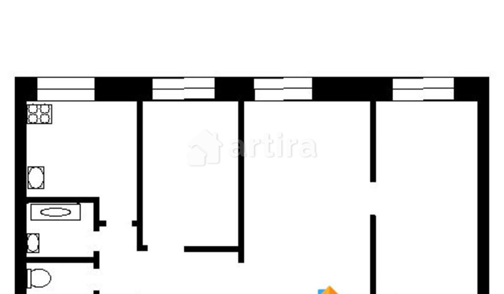 Комната, 55.1 м2, 8/9 эт. Москва - изображение 4