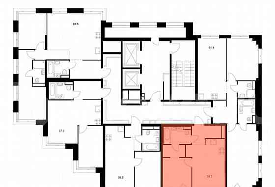 1-комн. квартира, 36.2 м2, 15/16 эт. Москва