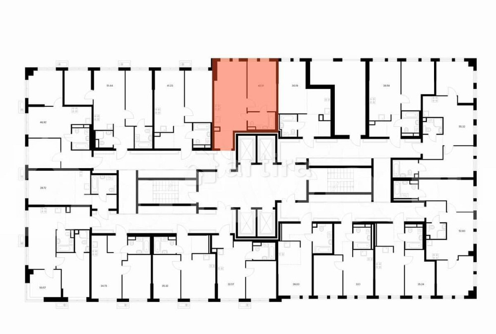 1-комн. квартира, 42.5 м2, 12/32 эт. Москва - изображение 2