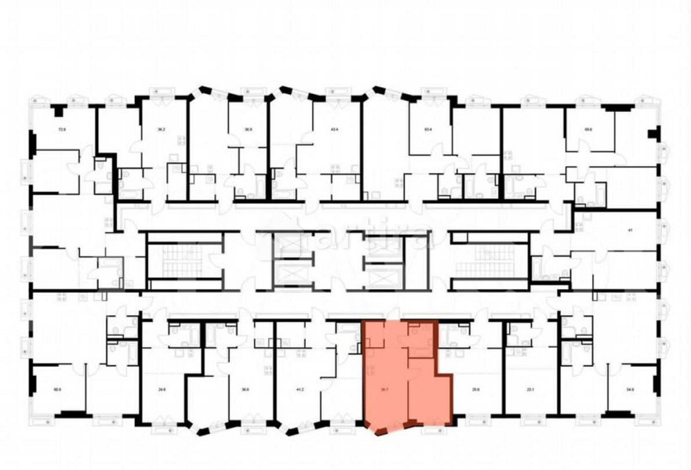 1-комн. квартира, 36.7 м2, 14/32 эт. Москва - изображение 2