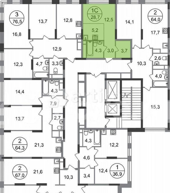 Студия, 28.7 м2, 7/17 эт. Москва - изображение 7