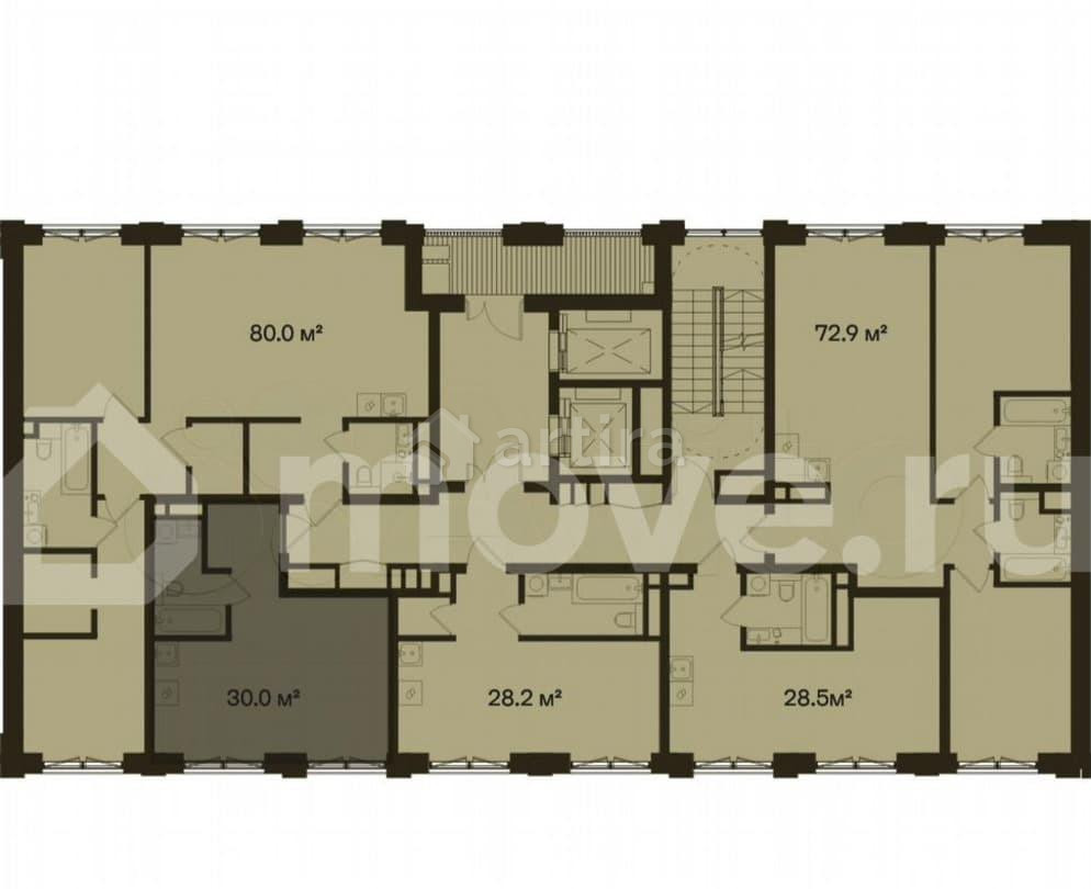 Студия, 30 м2, 3/5 эт. Москва - изображение 5