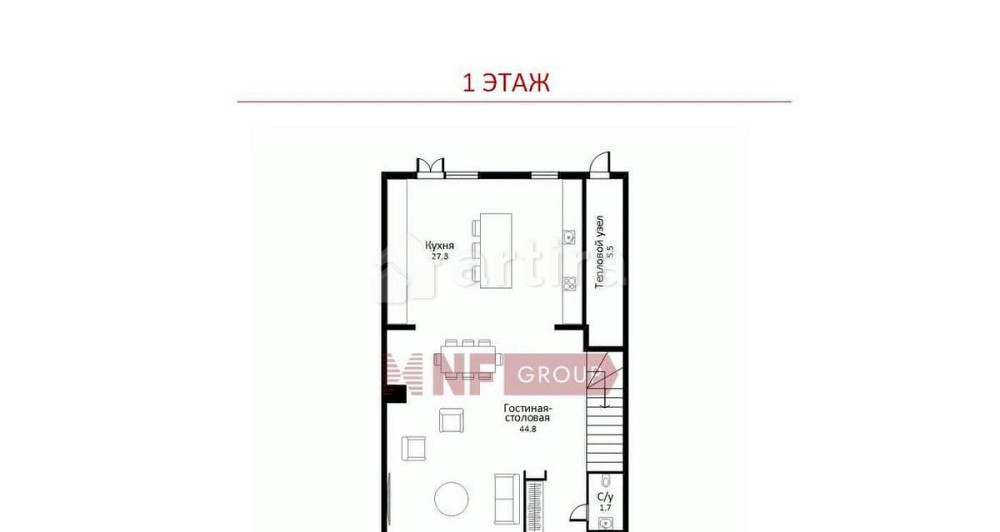 Таунхаус, 345 м2, 2 сотки, 3 эт. Истра - изображение 7