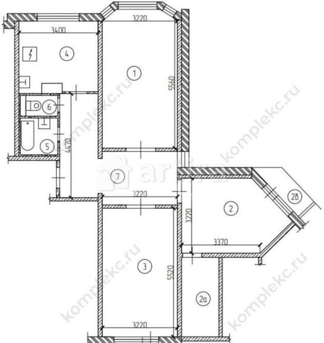 3-комн. квартира, 90.4 м2, 8/16 эт. Москва - изображение 12