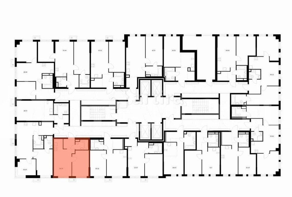 1-комн. квартира, 34.7 м2, 12/32 эт. Москва - изображение 2