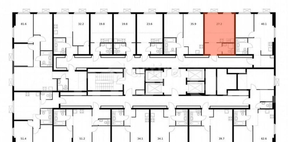 Студия, 27.2 м2, 30/33 эт. Москва - изображение 2