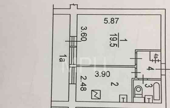 1-комн. квартира, 36 м2, 2/16 эт. Москва