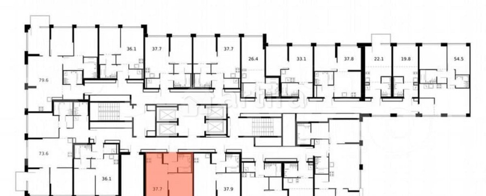 1-комн. квартира, 37.7 м2, 3/32 эт. Москва - изображение 3