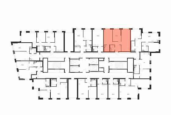 2-комн. квартира, 58.3 м2, 37/43 эт. Москва