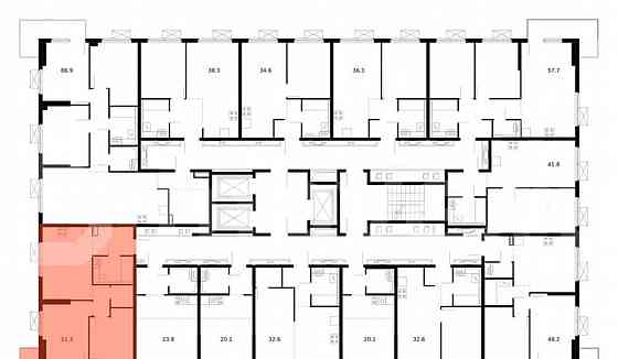 2-комн. апарт-ы, 49.5 м2, 10/24 эт. Москва