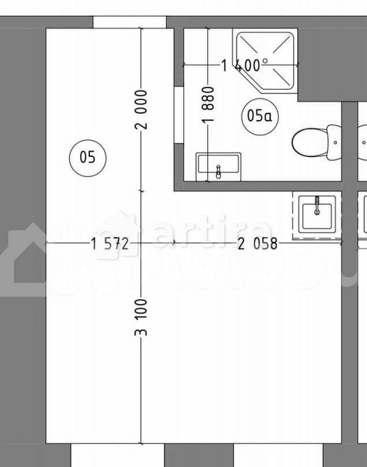 Студия, 14.5 м2, 4/4 эт. Москва - изображение 1