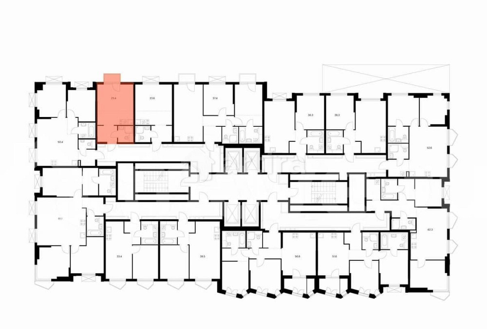 Студия, 23.4 м2, 2/32 эт. Москва - изображение 2