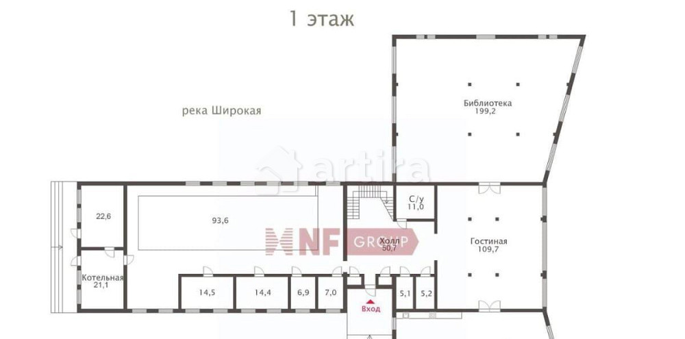 Коттедж, 1500 м2, 1.1 га, 2 эт. Рощино - изображение 2