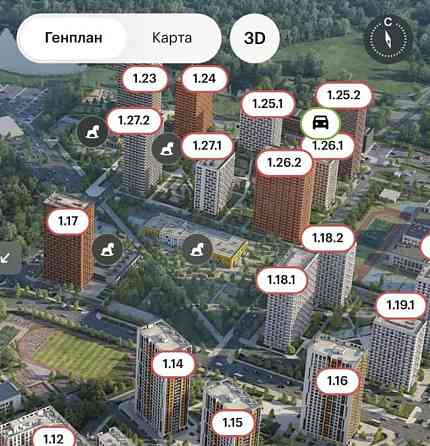Гараж, 13.3 м2 Одинцово