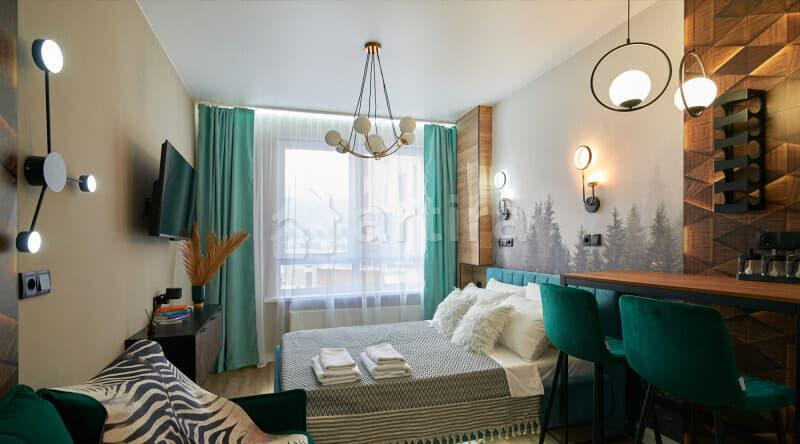 1-комн. апарт-ы, 26 м2, 2/10 эт. Иркутск - изображение 2