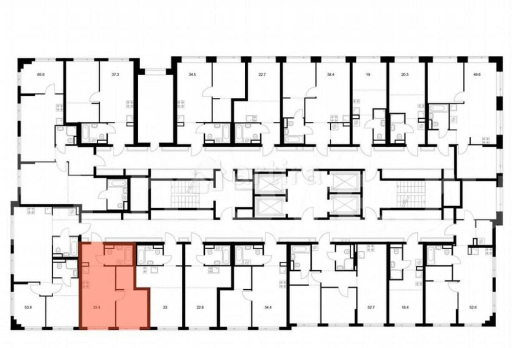 1-комн. квартира, 33.4 м2, 22/27 эт. Москва - изображение 3